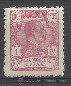 Timbres: alfonso XIII la aguera sahara occidental 1923 edifil 24 nuevo** valor 2015 catalogo 24.75 euros